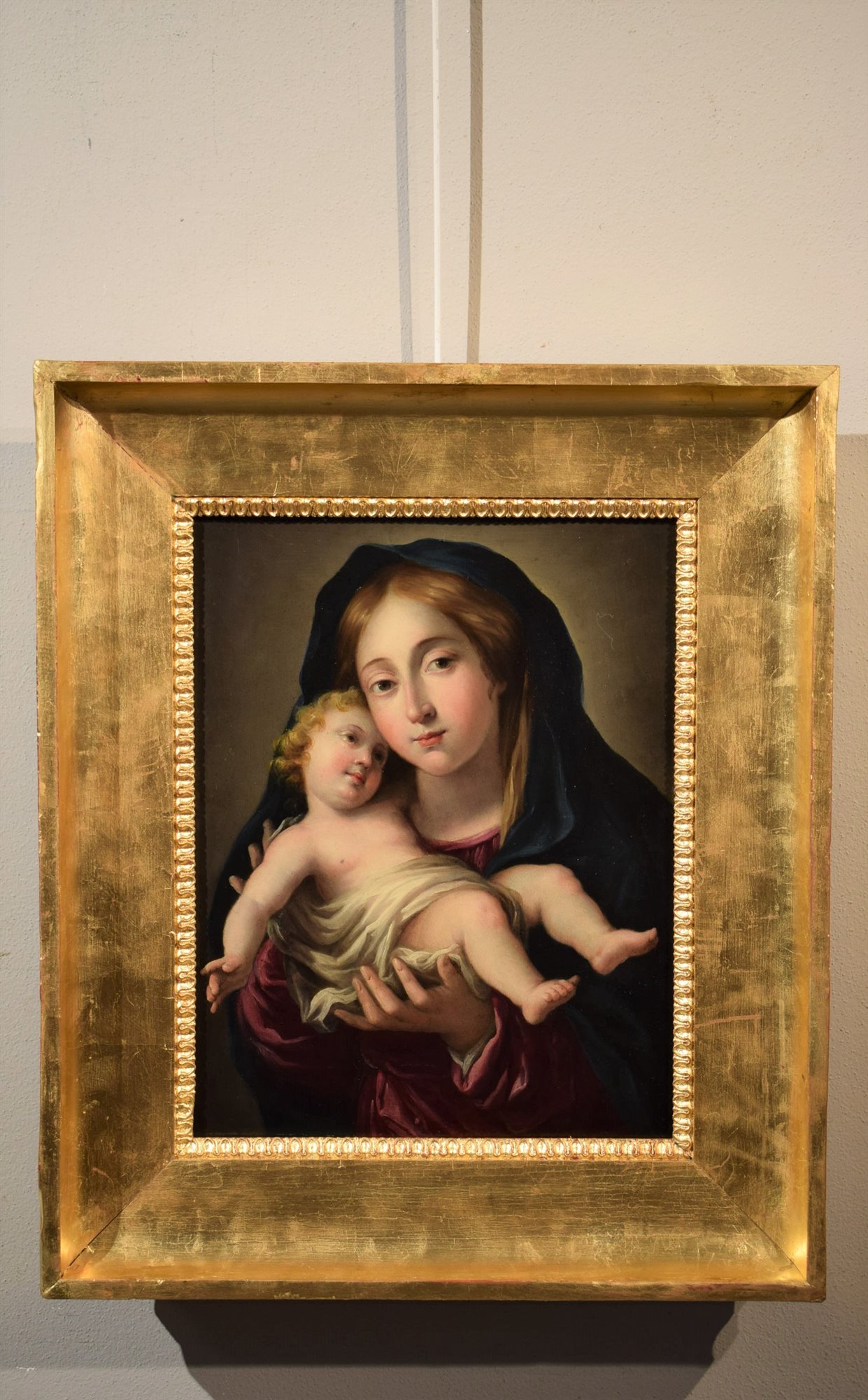 Vergine col Bambino  olio su rame